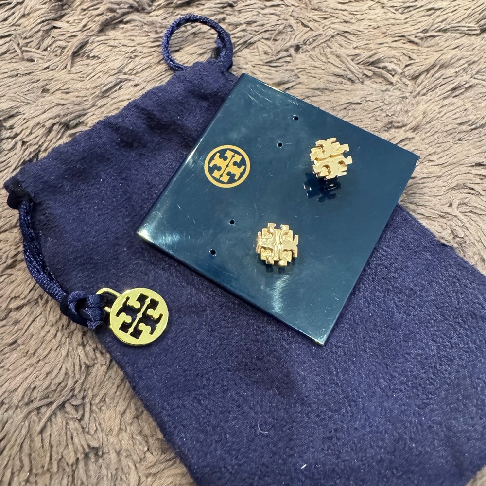 Tory Burch Rose Gold Stud Earrings